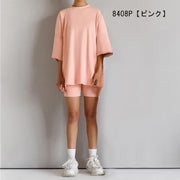 ルームウェア パジャマ 上下セット 男女兼用 ユニセックス レディース 女性 メンズ 男性 半袖 半ズボン Tシャツ カットソー ショートパンツ 短パン 部屋着 寝間着 シンプル