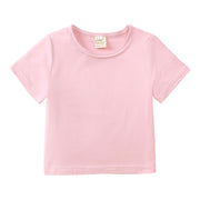 子供服 セットアップ Tシャツ レギンス 上下セット キッズ ベビー 女の子 男の子 半袖トップス ギャザリングパンツ 無地 ルームウエア 春夏 カジュアル ラウンドネック シャーリング 長ズボン