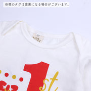 セットアップ 上下2点セット 子供服 キッズ ベビー 女の子 長袖 Tシャツ ミニスカート 1st ハロウィン ロゴ おしゃれ かわいい カットソー カボチャ パーティー 衣装 アニバーサリー 女児 子ども用 こども服