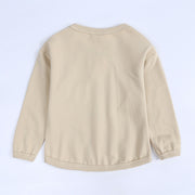 セットアップ 上下セット 子供服 キッズ ベビー 女の子 男の子 スウェット 長袖 長ズボン クルーネック 無地 ポケット おしゃれ シンプル 可愛い カジュアル ロングパンツ トップス ボトムス 普段着 おでかけ 部屋着