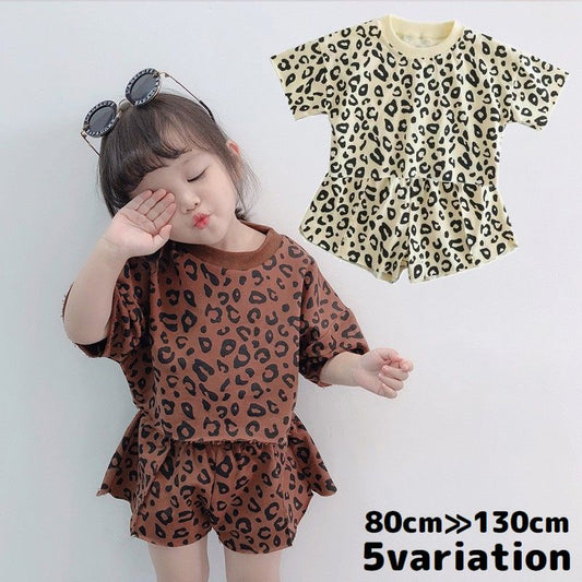 上下セットアップ 女の子 キッズ ベビー 子供服 半袖カットソー 商品画像