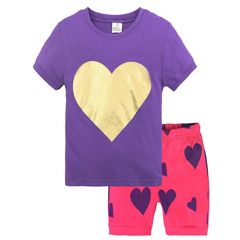 セットアップ 子供服 キッズ ベビー 2点セット 半袖 Tシャツ トップス ショートパンツ 上下セット 男の子 女の子 春夏 かわいい レジャー ルームウェア カジュアル