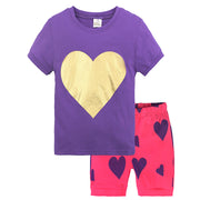 セットアップ 子供服 キッズ ベビー 2点セット 半袖 Tシャツ トップス ショートパンツ 上下セット 男の子 女の子 春夏 かわいい レジャー ルームウェア カジュアル