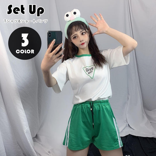 セットアップ 上下セット 2点セット 部屋着 ルームウェア Tシャツ 商品画像