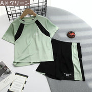 スポーツウェア 上下セット キッズ ジュニア セットアップ 半袖 短パン Tシャツ ハーフパンツ 通気性 スポーツ 運動 トレーニング おしゃれ 普段使い