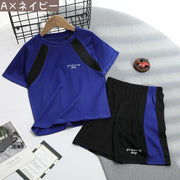 スポーツウェア 上下セット キッズ ジュニア セットアップ 半袖 短パン Tシャツ ハーフパンツ 通気性 スポーツ 運動 トレーニング おしゃれ 普段使い