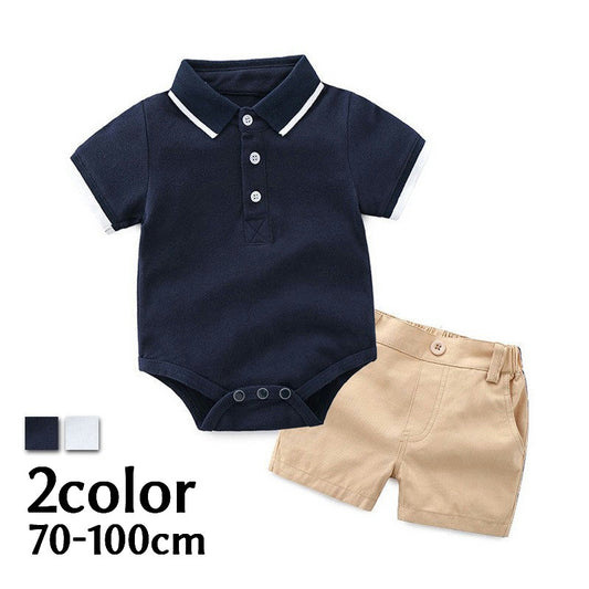 セットアップ 上下セット ロンパース ショートパンツ 2点セット 子供服 商品画像