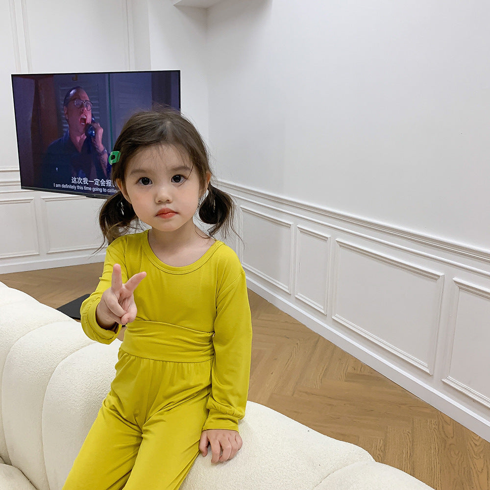 パジャマ 長袖パジャマ キッズ ハイウエスト 子ども用パジャマ ユニセックス 商品画像2