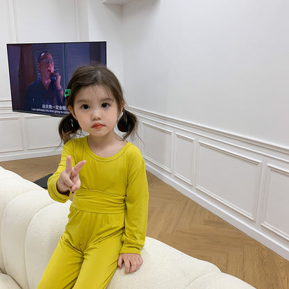 パジャマ 長袖パジャマ キッズ ハイウエスト 子ども用パジャマ ユニセックス 商品画像2