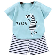 セットアップ 上下セット Tシャツ 半ズボン ハーフパンツ キッズ 子供服 子ども服 ベビー 赤ちゃん 男の子 女の子 80cm 90cm 100cm 110cm 120cm 73cm 130cm 男女兼用 トップス ボトムス 半袖 丸首 ラウンドネック ゴムウエスト ショートパンツ 総柄 イラスト ボーダー カラフル 恐竜 クマ 動物 ピンク ブルー カジュアル ポップ かわいい キュート
