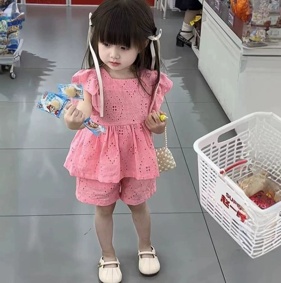 セットアップ 上下セット ブラウス 前後2way ショートパンツ キッズ 商品画像3