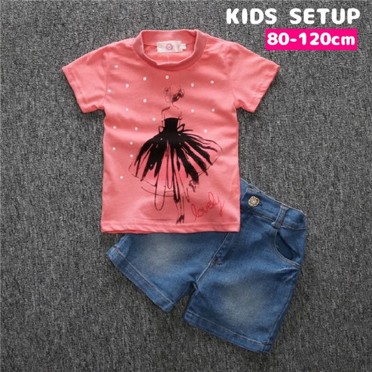 セットアップ 上下セット 子供服 キッズ ベビー 女の子 商品画像