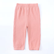 パジャマ 上下セット 半袖 長ズボン キッズ ベビー 子供服 女の子 男の子 ルームウェア 寝間着 部屋着 フリル袖 ロングパンツ プルオーバー ラウンドネック トップス ボトムス ウエストゴム 無地 ソリッドカラー 寝巻き 可愛い シンプル 女子 男子 こども服