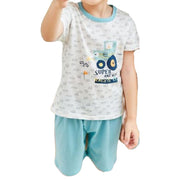 ルームウェア 部屋着 パジャマ 上下 セットアップ キッズ 子供服 春夏 薄手 メッシュ 可愛い プリント 半袖 半ズボン 寝巻き ナイトウェア トップス Tシャツ カットソー プルオーバー ボトムス ショートパンツ 短パン 通気性 ラウンドネック 丸首 ウエストゴム ボーダー 恐竜 動物 花 ロゴ かわいい おしゃれ ジュニア ベビー 子ども こども 幼児 女の子 男の子