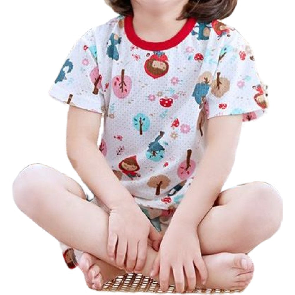ルームウェア 部屋着 パジャマ 上下 セットアップ キッズ 子供服 春夏 薄手 メッシュ 可愛い プリント 半袖 半ズボン 寝巻き ナイトウェア トップス Tシャツ カットソー プルオーバー ボトムス ショートパンツ 短パン 通気性 ラウンドネック 丸首 ウエストゴム ボーダー 恐竜 動物 花 ロゴ かわいい おしゃれ ジュニア ベビー 子ども こども 幼児 女の子 男の子