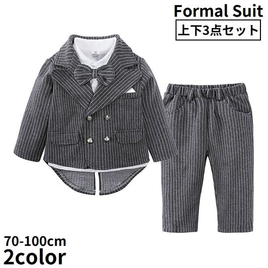 セットアップ フォーマルスーツ タキシード 3点セット 子供服 ベビー 商品画像