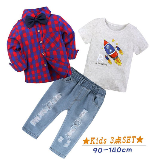 セットアップ ３点セット キッズ 男の子 Tシャツ 半袖 商品画像