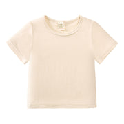 ルームウェア 部屋着 パジャマ 寝巻 寝間着 セットアップ 2点セット 上下セット Tシャツ ロングパンツ キッズ 子ども 子供 男の子 女の子 男女兼用 ユニセックス お揃い ペアルック トップス ボトムス 半袖 丸首 ラウンドネック クルーネック ゴムウエスト 長ズボン 無地 ピンク カーキ シンプル ラフ カジュアル かわいい キュート おしゃれ