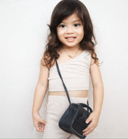セットアップ 上下 2点セット キッズ ベビー 子供 女の子 ノースリーブ 袖なし ワンショルダー タンクトップ ショート丈 ハーフパンツ 半ズボン ウエストゴム 無地 シンプル ルームウェア カジュアル トップス ボトムス 子供服