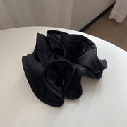シュシュ 2個セット レディース 女性 ヘアアクセサリー リボン サテン調 シフォン フェイクパール ロングリボン 無地 まとめ髪 ヘアアレンジ きれいめ 上品 おしゃれ かわいい プレゼント 贈り物 プチギフト