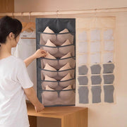 クローゼット小物収納 3点セット ウォールポケット 仕切り収納ケース バッグハンガー 吊り下げ収納 衣類収納 下着収納 靴下収納 ベルトハンガー 省スペース