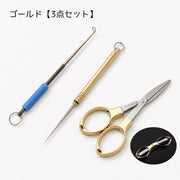 釣り小物 3点セット フィッシングピック 針外し 釣りハサミ 折りたたみ可能 ラインカッター 魚締め フックリムーバー アウトドア 釣り フィッシング 釣り用品 初心者 釣行準備 便利