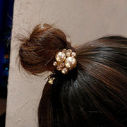 ヘアアクセサリー ヘアゴム シュシュ ヘアピン 3点セット レディース ジュニア キッズ リボン パール調 ビジュー ラインストーン 女性 女子 発表会 入学式 卒業式 結婚式 フォーマル きれいめ おしゃれ