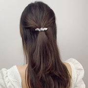 ヘアアクセサリー 2種セット レディース 女性 まとめ髪用 コーム  パール調 バレッタ ラインストーン 髪飾り 髪留め 結婚式 入学式 卒業式 発表会 フォーマル きれいめ おしゃれ