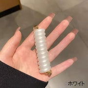 ヘアアクセサリーセット 2種類セット コイルポニー ヘアピン  レディース 女性 大人女子 波型 ポニーテール まとめ髪 髪飾り 髪留め 上品 おしゃれ