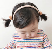キッズ ヘアアクセサリー 2種類セット カチューシャ ヘアゴム 秋 子供用 女の子 髪飾り 髪留め ヘアアレンジ シンプル かわいい キュート