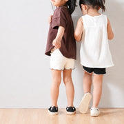 キッズ インナーパンツ 2枚セット 見せパン ペチパンツ 子ども 女の子 女子 シンプル 定番 普段使い シンプル 無地 100cm 110cm 120cm 130cm 140cm