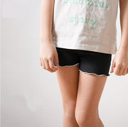 キッズ インナーパンツ 2枚セット 見せパン ペチパンツ 子ども 女の子 女子 シンプル 定番 普段使い シンプル 無地 100cm 110cm 120cm 130cm 140cm