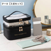 メイクツール 3点セット レディース メイクブラシセット コンパクトミラー 化粧ポーチ メイクポーチ 化粧ブラシ 化粧道具 コスメ小物 化粧直し 持ち運び 旅行 トラベル ギフト プレゼント 贈り物 きれいめ クール ポップ