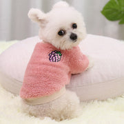 犬用 ペットウェア 2枚セット ドッグウェア フリース トレーナー 長袖 袖あり プルオーバー お揃いコーデ ペアルック 女の子 男の子 防寒 あったか ふわふわ 小型犬 中型犬 犬服 ペット服 秋 冬 お散歩 お出かけ 室内着 洗い替え 着替え ワンポイント 刺繍 ワッペン かわいい おしゃれ