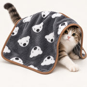ペット用ブランケット 2枚セット 柄違い 犬用 猫用 ペット用毛布 ペットマット ペット寝具 お昼寝 敷物 くつろぎスペース 洗い替え 秋冬 60×40cm ポリエステル 犬用品 猫用品 ペット用品