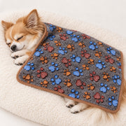 ペット用ブランケット 2枚セット 柄違い 犬用 猫用 ペット用毛布 ペットマット ペット寝具 お昼寝 敷物 くつろぎスペース 洗い替え 秋冬 60×40cm ポリエステル 犬用品 猫用品 ペット用品