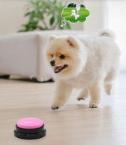 犬用トレーニング 2点セット クリッカー 録音式会話ボタン 録音ボタン コミュニケーション しつけ 訓練 ごほうび 合図 ごはん お散歩 要求 練習 初心者 ペット用品 犬用品