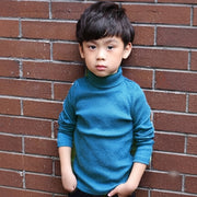 子供服 3点セット 120cm ハイネック 長袖 カットソー ハイソックス 靴下 かかとなし キッズ 子ども 女子 女の子 男の子 無地 シンプル 通園 通学 洗い替え