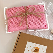 ラッピング 3点セット ハニカム包装紙 ツイストコード サンキューシール 文房具 ギフト用 梱包資材 フリマ用 発送 ハンドメイド 小物梱包