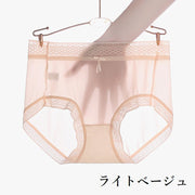 スタンダードショーツ フルバック レディース パンツ 女性下着 シースルー 透け感 薄手 パンティー レース ミニリボン 婦人下着 バイカラー 可愛い おしゃれ