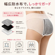 サニタリーショーツ 3枚セット レディース 女性用 下着 インナー ハイウエスト 深履き お腹すっぽり お尻すっぽり 伸縮性 通気性 ストレッチ ナイト パンツ 肌着 生理用 無地 単色 シンプル 大きいサイズ かわいい オールシーズン