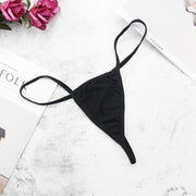 Gストリング 2枚セット Tバックショーツ 紐パン レディース 女性下着 パンツ パンティ ヒップハング ローライズ 無地 単色 セクシー おしゃれ 黒 白 婦人下着