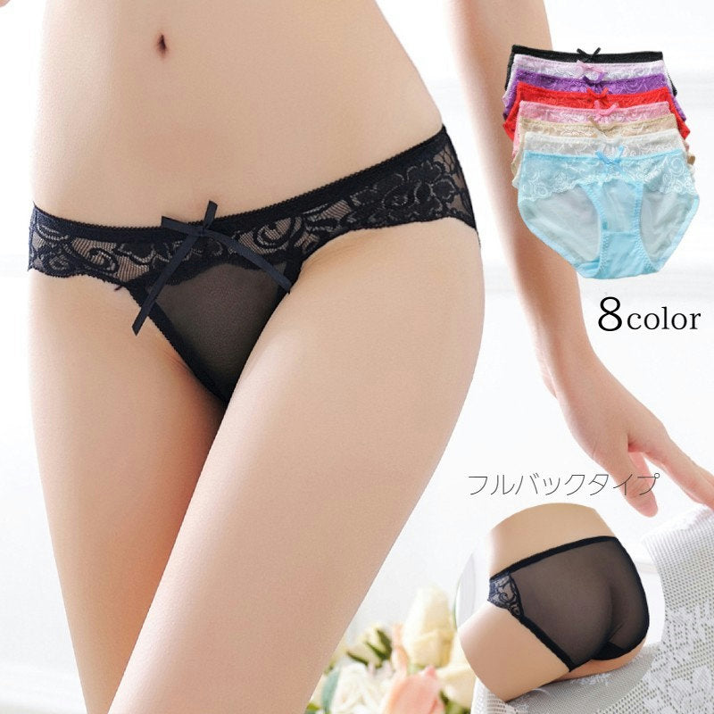 ショーツ ヒップハンガーショーツ レディース フルバック 通気性 透け感 商品画像