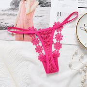 Tバックショーツ タンガ パンツ レディース 女性 下着 インナー 刺繍レース シースルー 透け サイド紐 花柄 フラワー フェミニン ガーリー セクシー 大人っぽい 大人女子 勝負下着