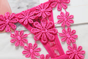 Tバックショーツ タンガ パンツ レディース 女性 下着 インナー 刺繍レース シースルー 透け サイド紐 花柄 フラワー フェミニン ガーリー セクシー 大人っぽい 大人女子 勝負下着