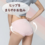 シームレスショーツ スタンダードショーツ ハート型ヒップ 立体ショーツ 単品 シームレス レディース パンツ パンティー 無縫製 ひびかない 響かない 縫い目なし 立体設計 3D設計 立体成型 シンプル 無地 ノーマル ヌーディー インナー 女性下着 ランジェリー