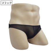 ブリーフ メンズショーツ ビキニブリーフ 男性用下着 紳士用 メンズ インナー パンツ 肌着 アンダーウェア メッシュ 通気性 シースルー 透け感 単色 無地 シンプル デイリー 普段使い