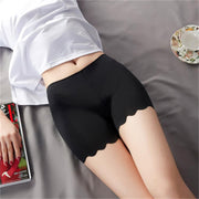 ガードルショーツ レディース 補正下着 パンツ ヒップアップ 引き締め お尻 下腹 伸縮性 シームレス 薄手 響きにくい 無地 シンプル インナー 肌着 シェイプアップ 補整 ストレッチ スタンダード 切りっぱなし カットオフ 裾ピタ スカラップレース ブラック ホワイト ベージュ 女性 婦人用 M L XL