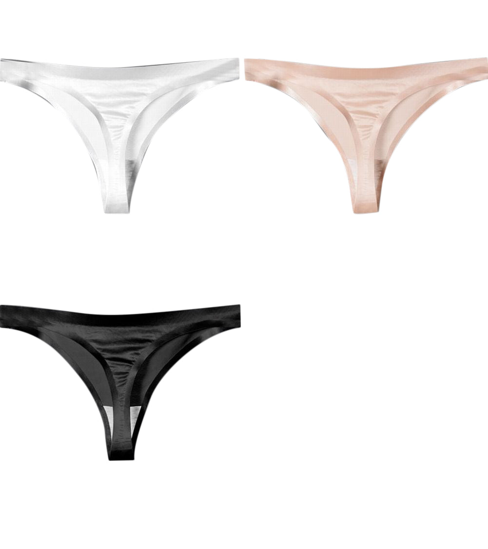 Tバックショーツ 3枚セット ショーツ パンツ パンティ シームレス ひびかない 下着 レディース 女性用 婦人 無地 単色 シンプル おしゃれ セクシー