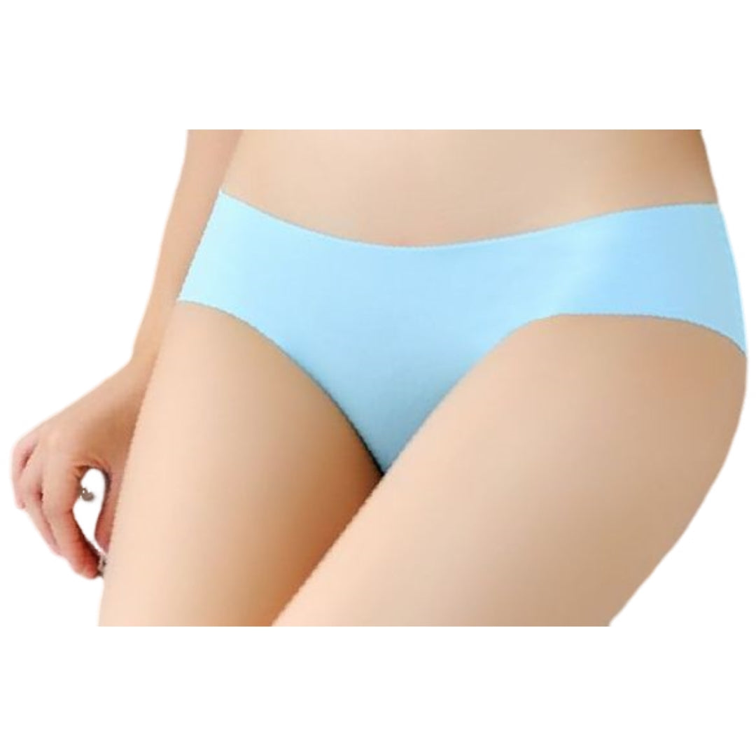 ヒップハンガーショーツ レディース 女性用下着 インナー パンツ シームレス ライトブルー バリエーション画像